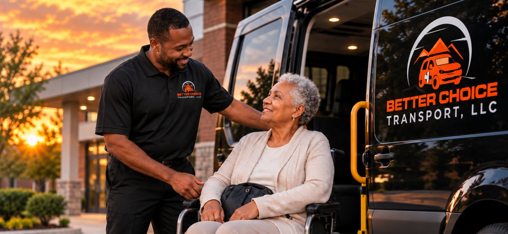 man interacting with elderly woman