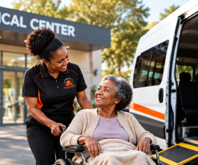 elderly assisting