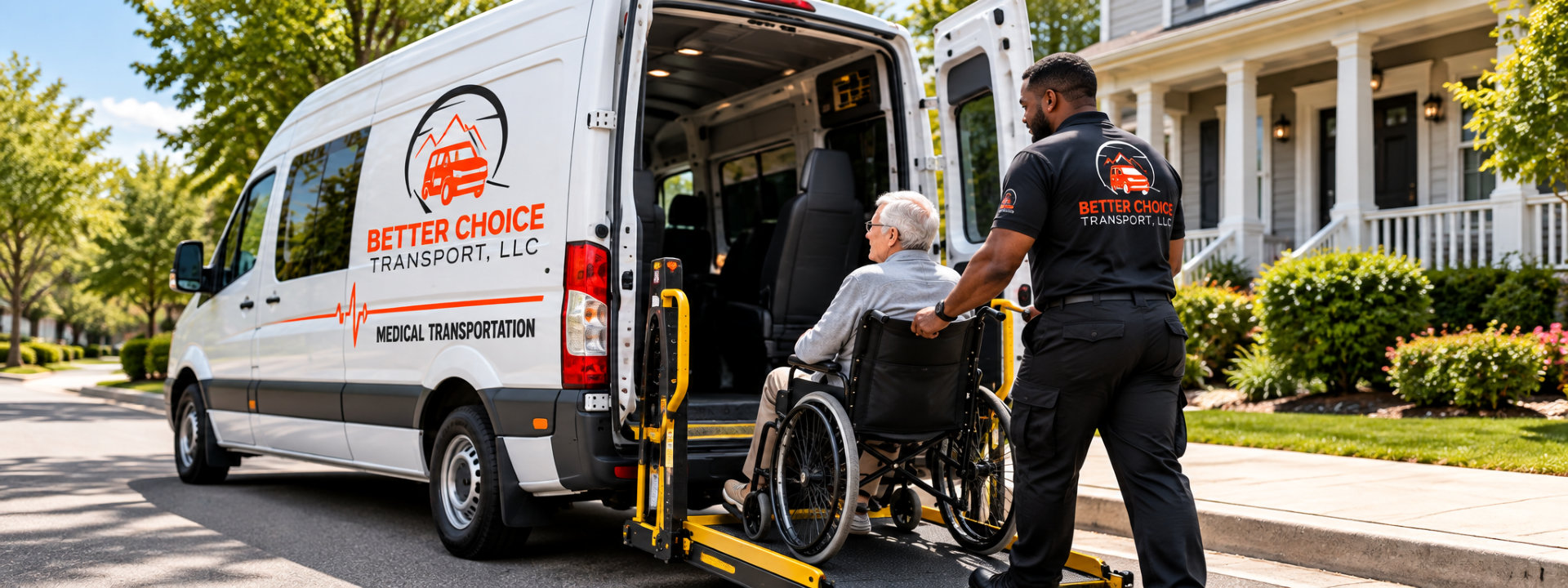 elderly getting assisted by man